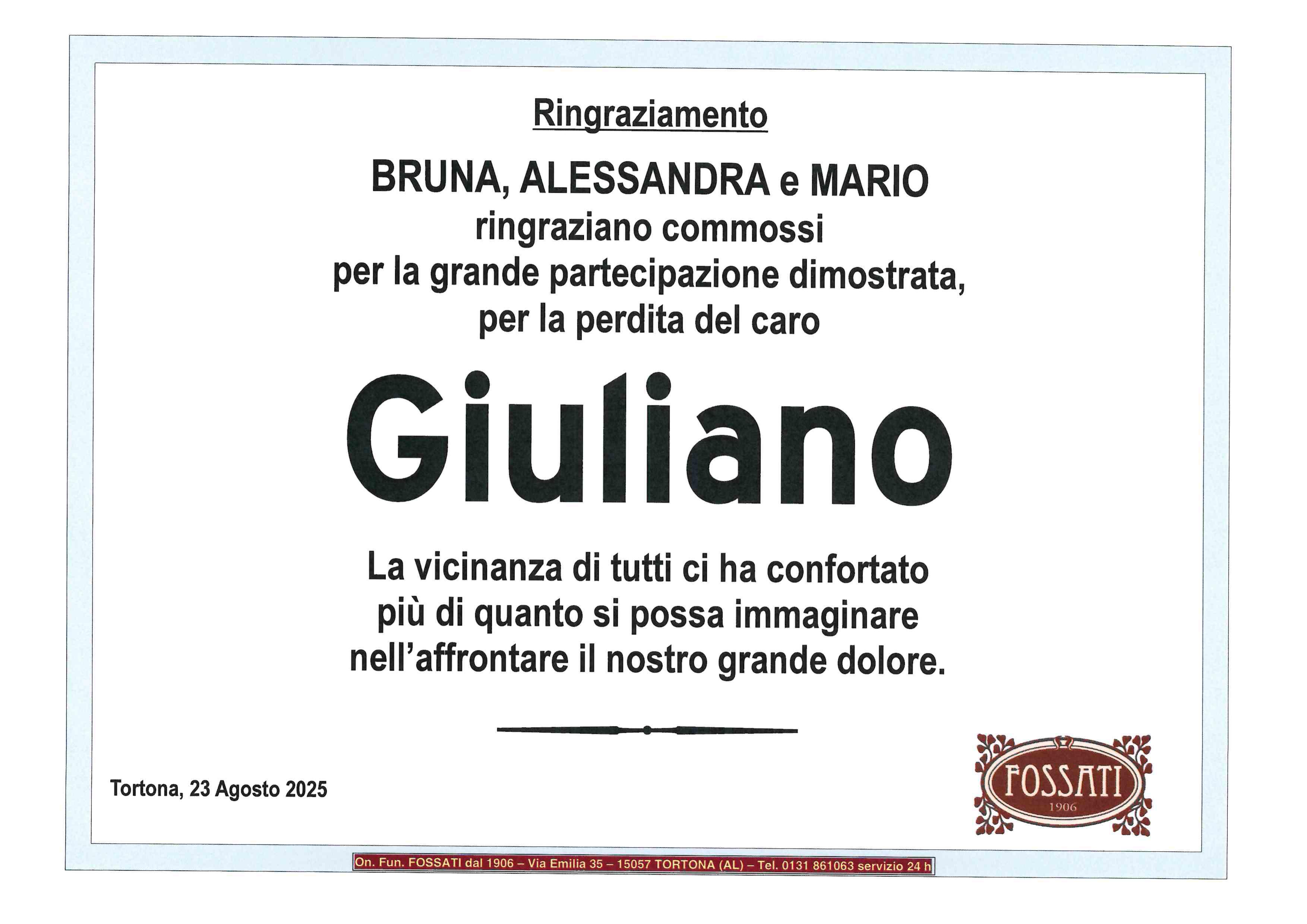 Ringraziamento