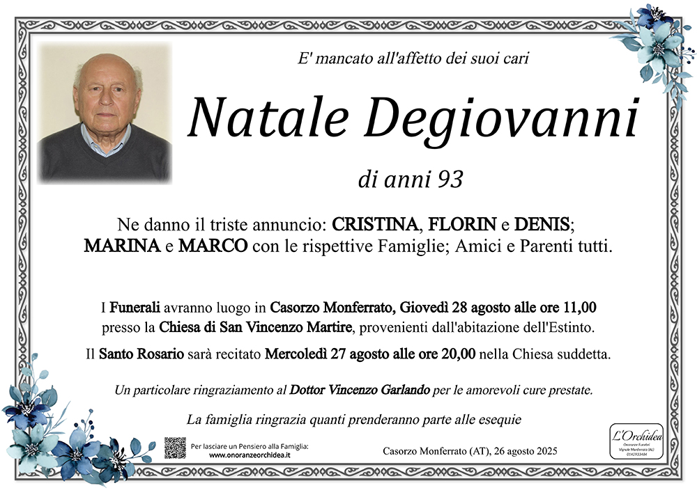 Annuncio famiglia
