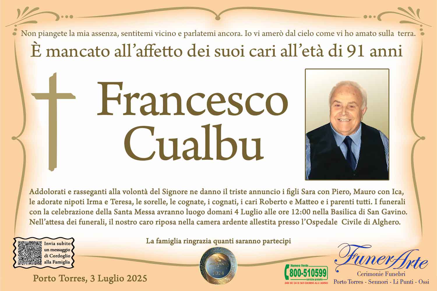 Annuncio famiglia