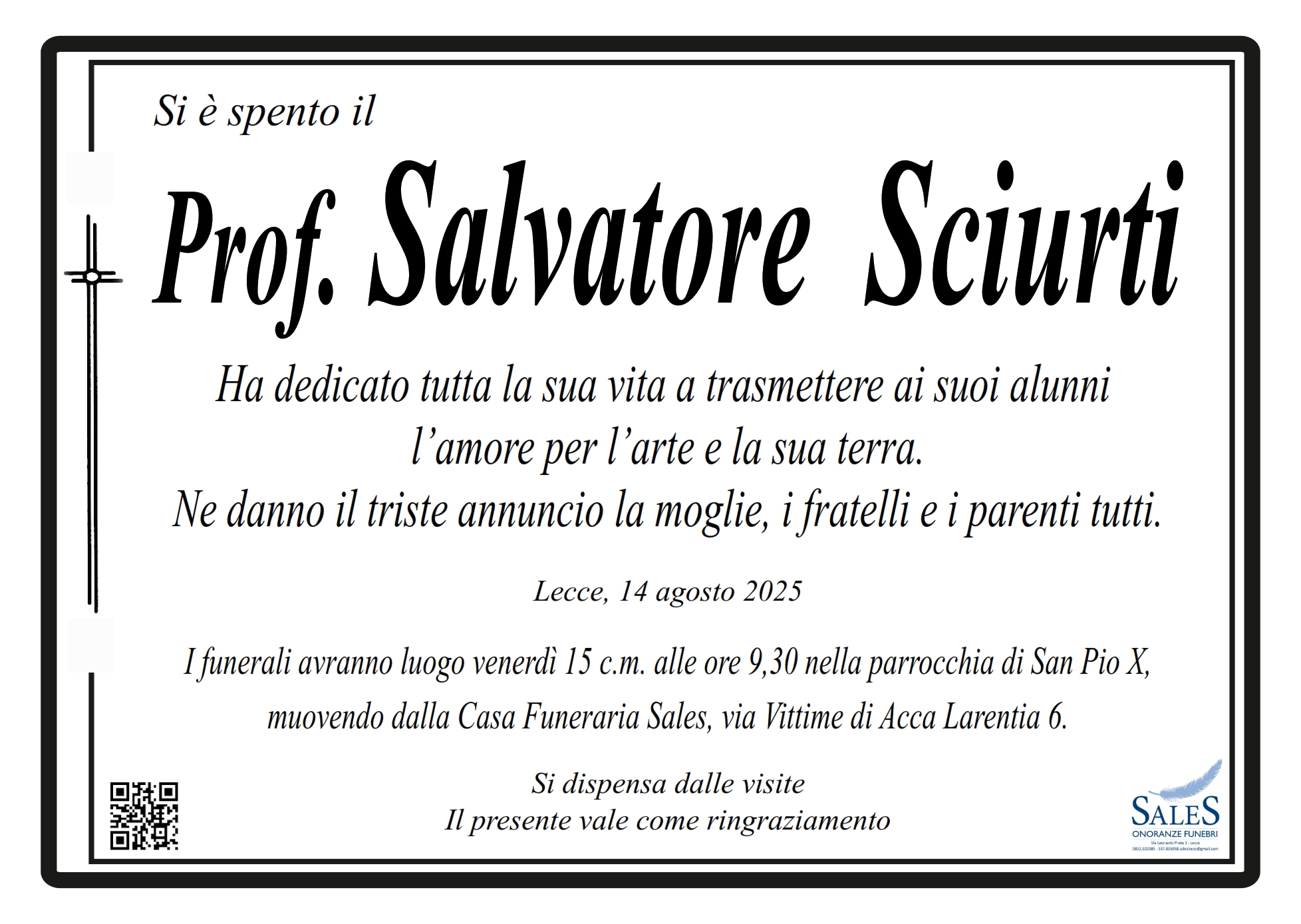 Annuncio famiglia