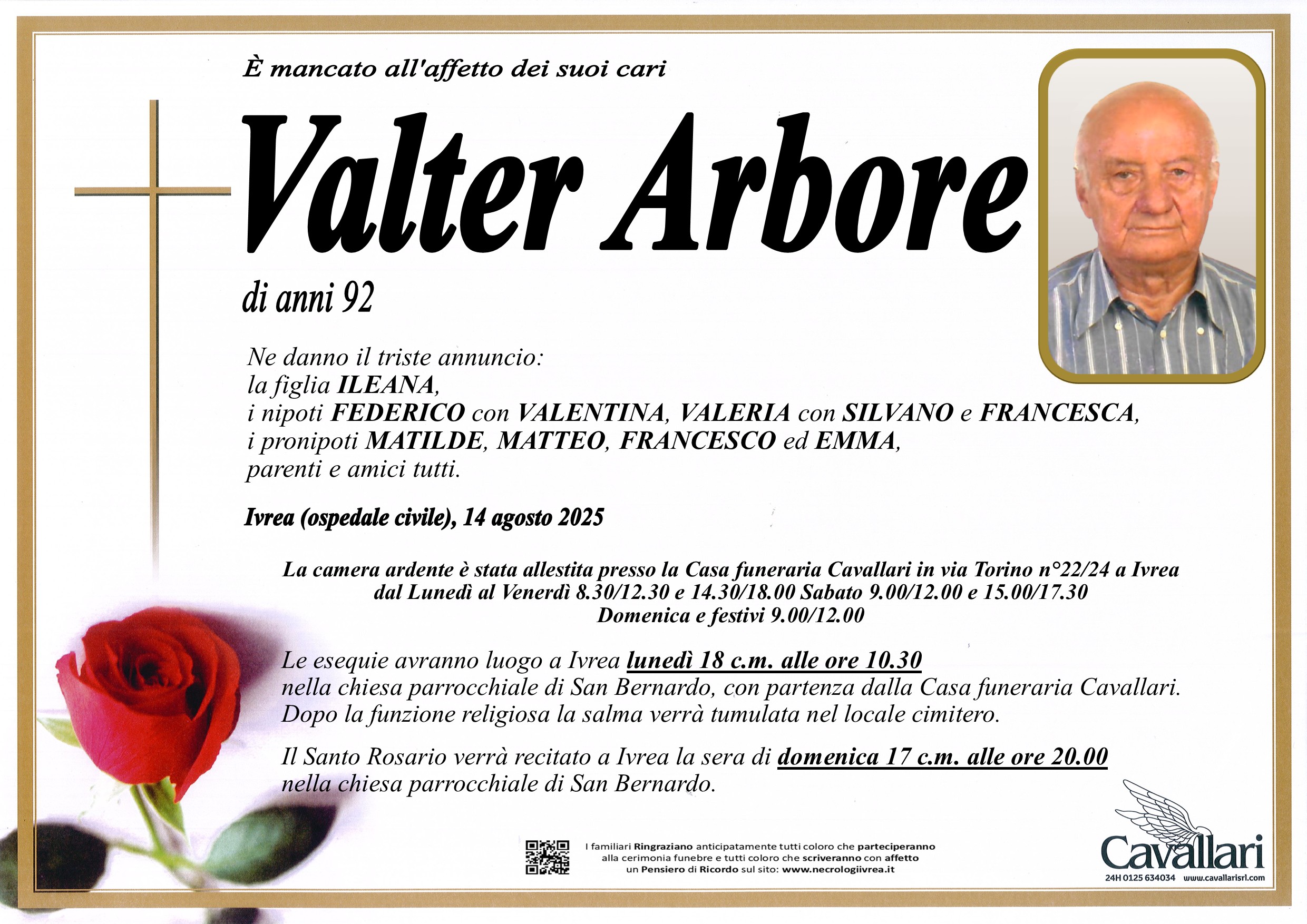 Annuncio famiglia
