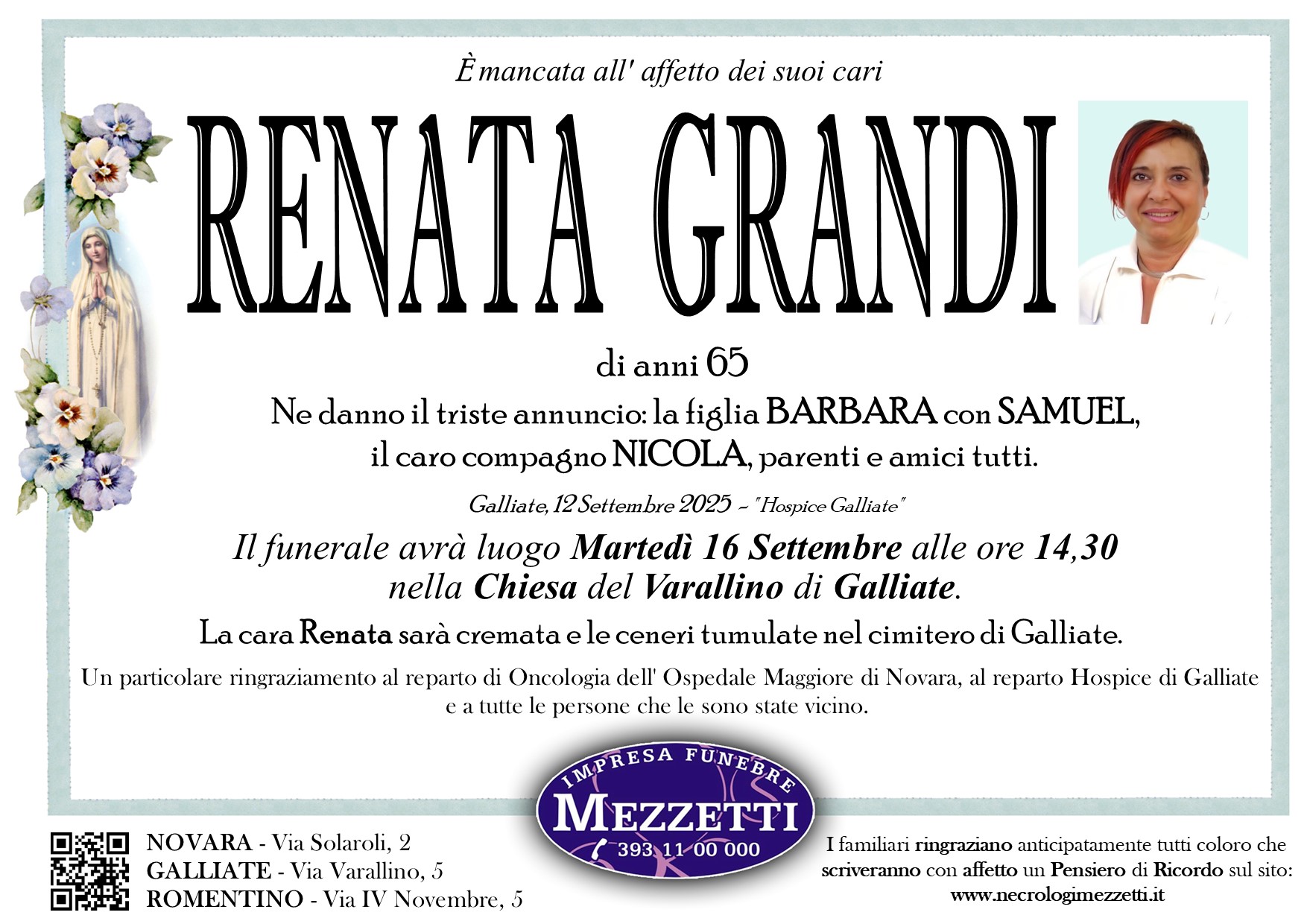 Annuncio famiglia
