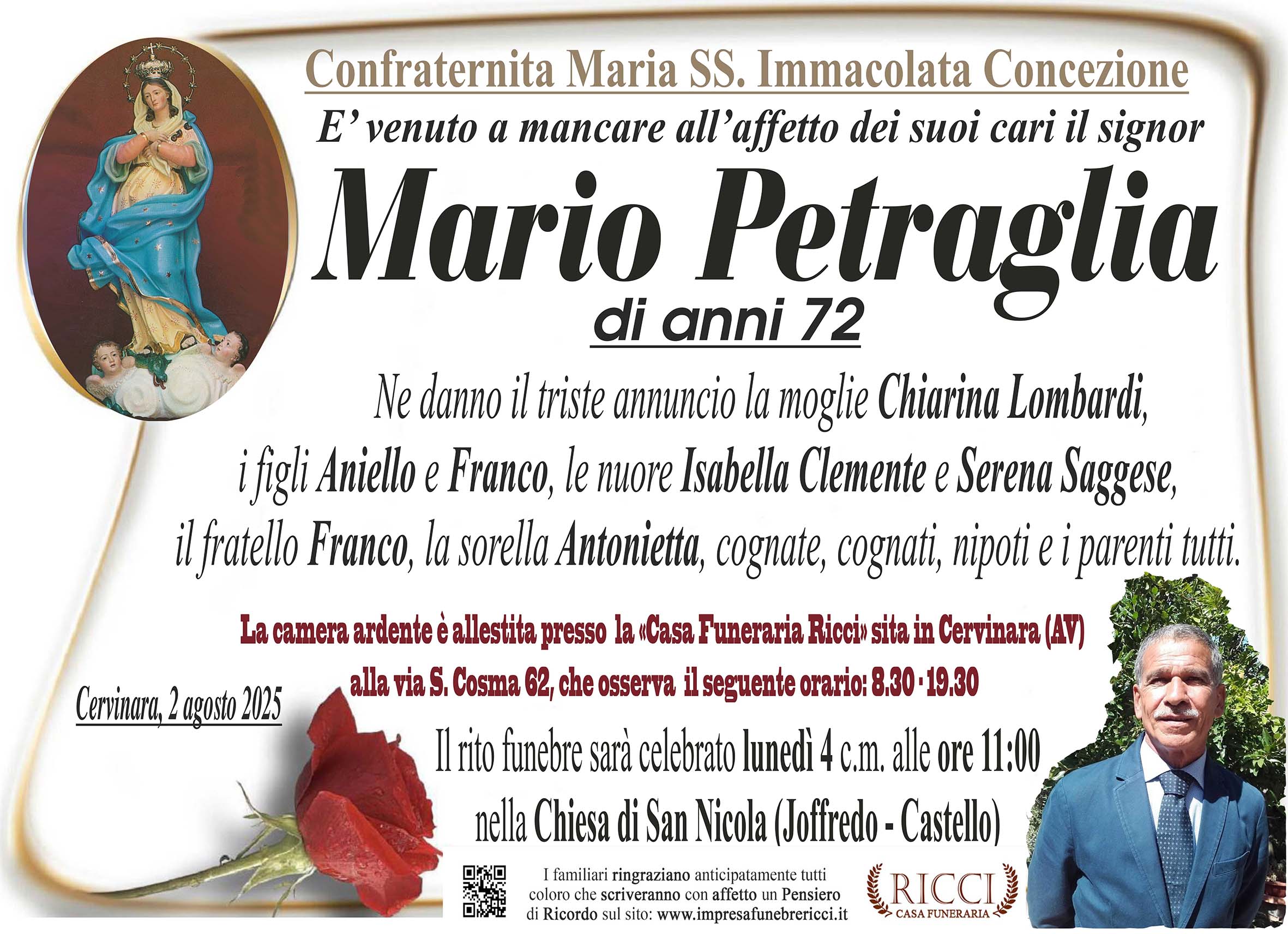 Annuncio famiglia