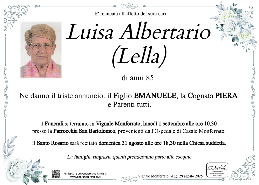 Annuncio famiglia