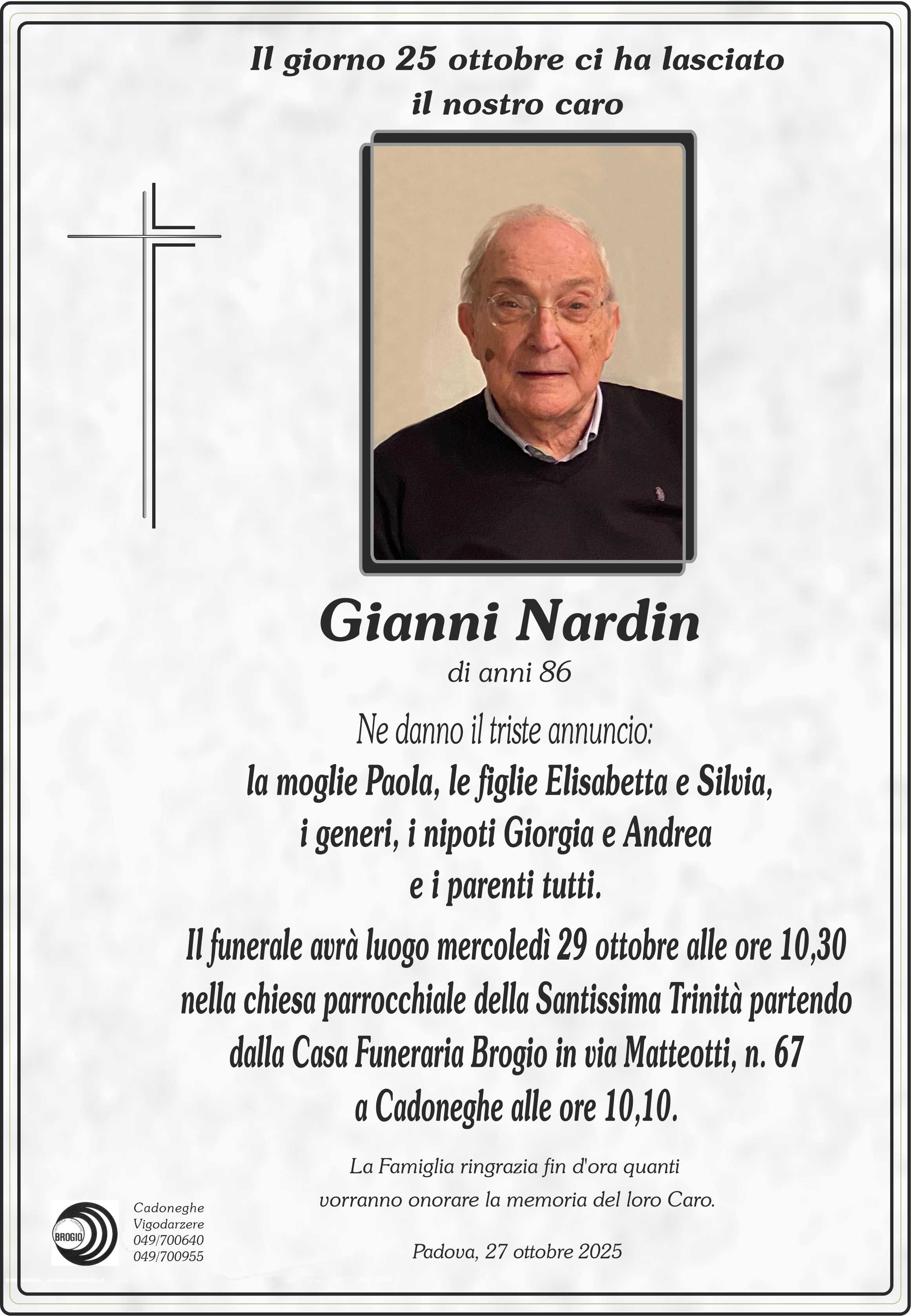 Annuncio famiglia