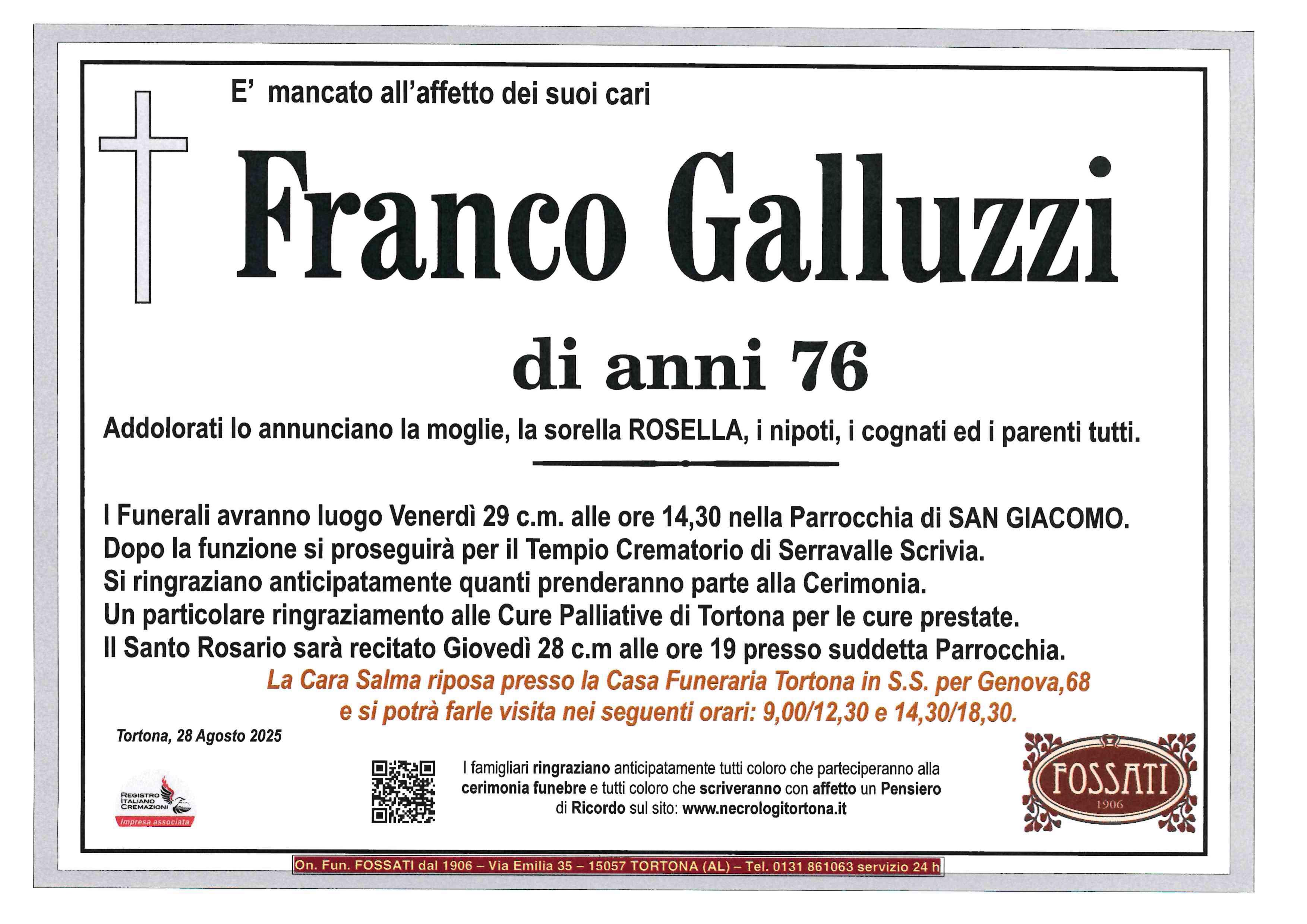 Annuncio famiglia