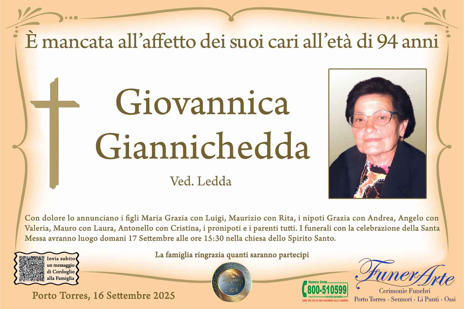 Annuncio famiglia