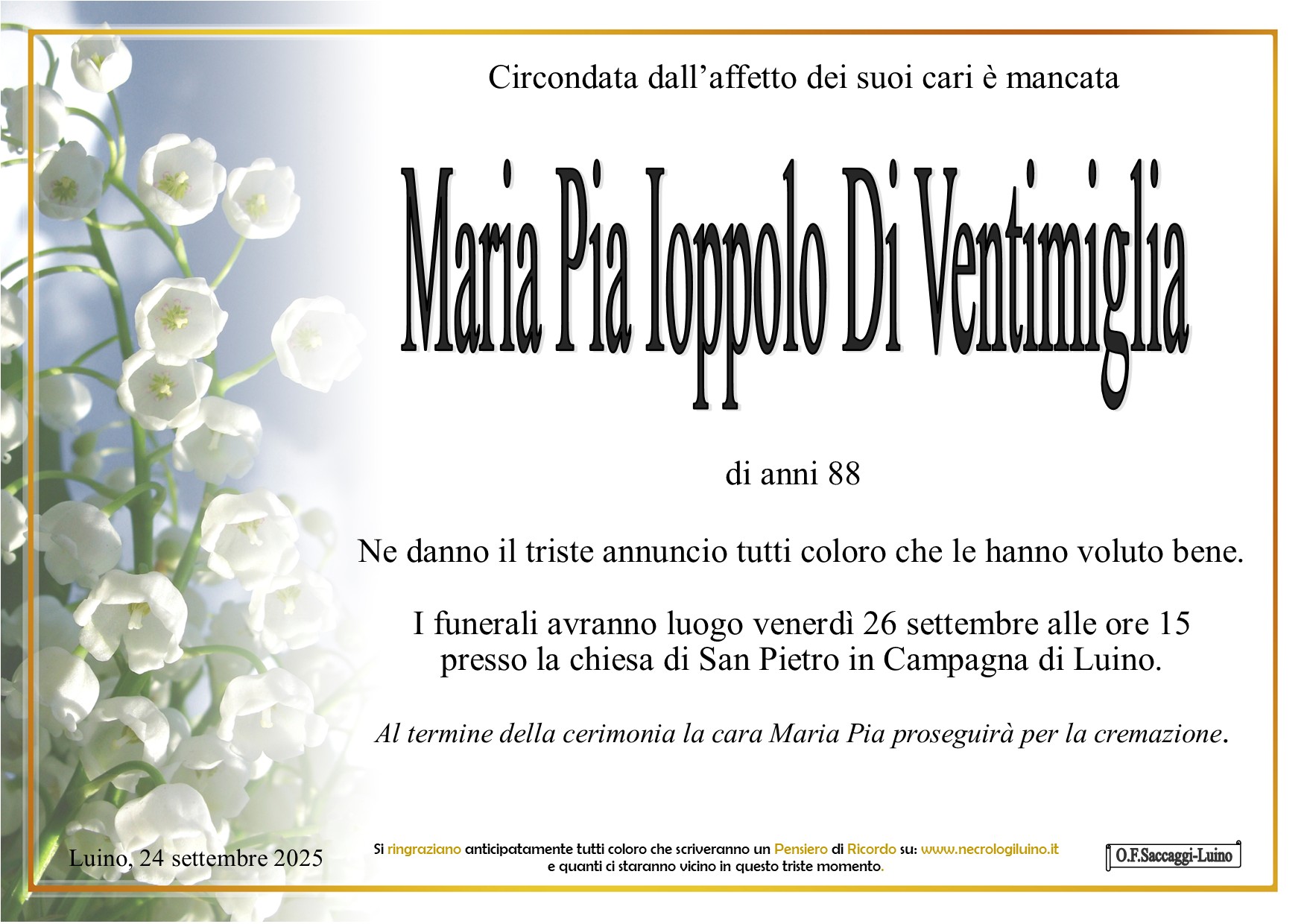 Annuncio famiglia