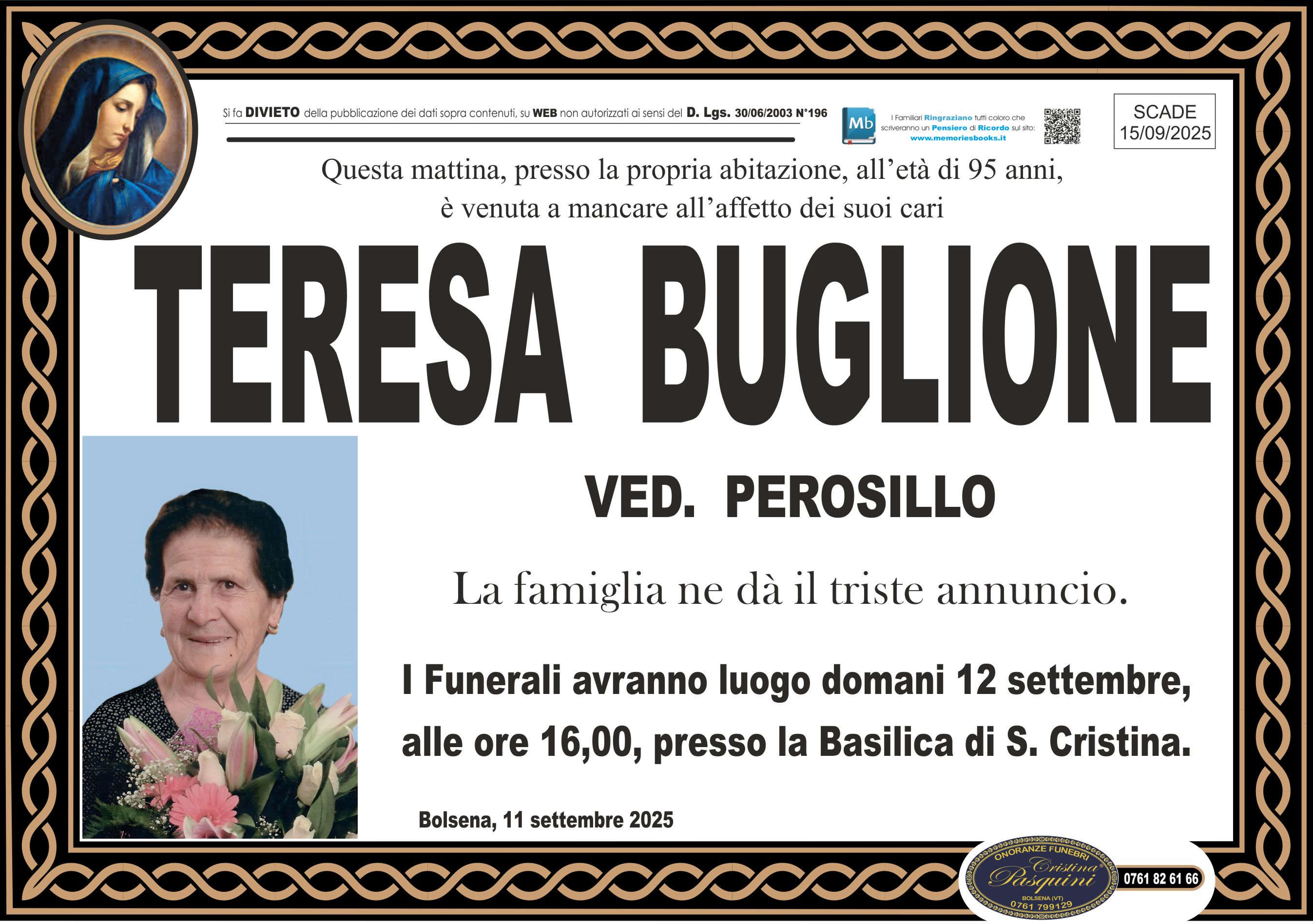 Annuncio famiglia