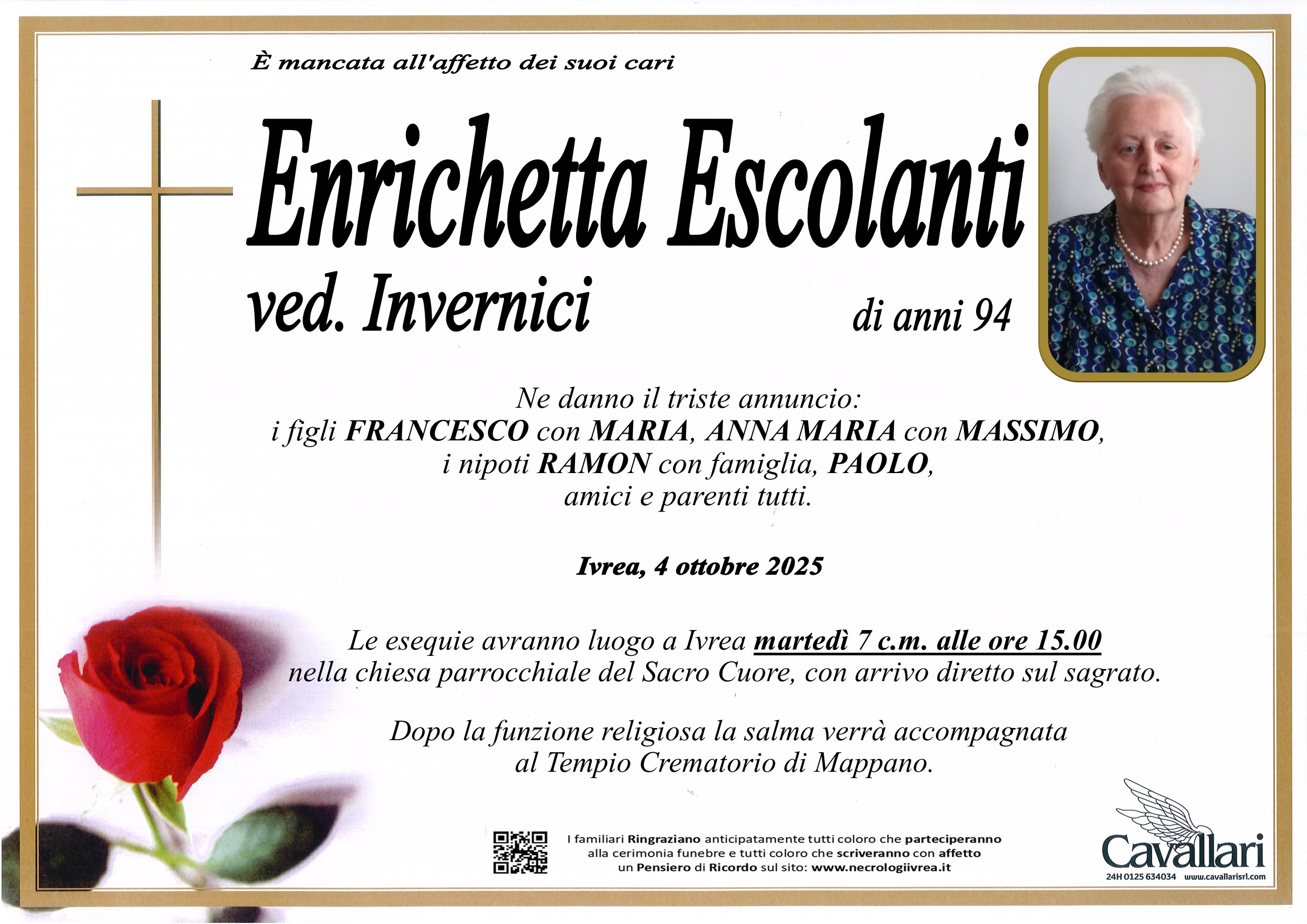 Annuncio famiglia