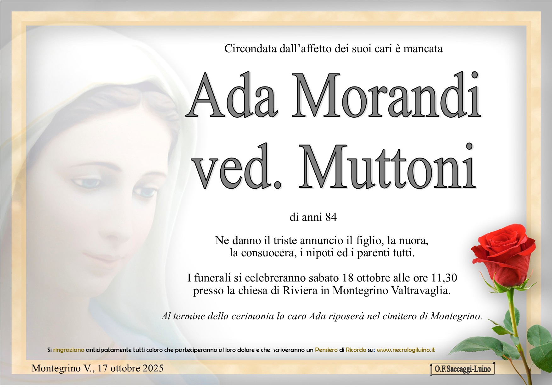 Annuncio famiglia