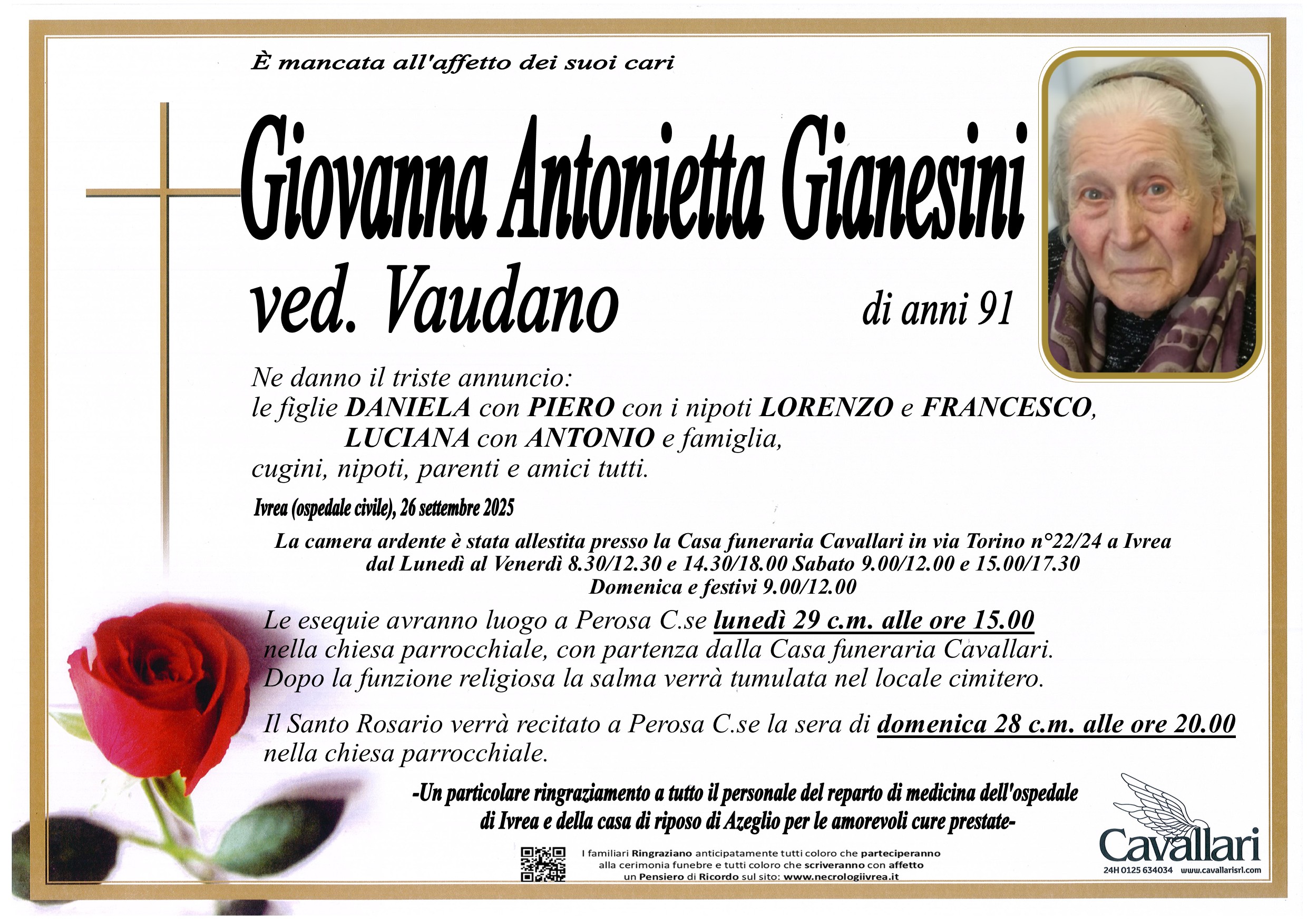Annuncio famiglia