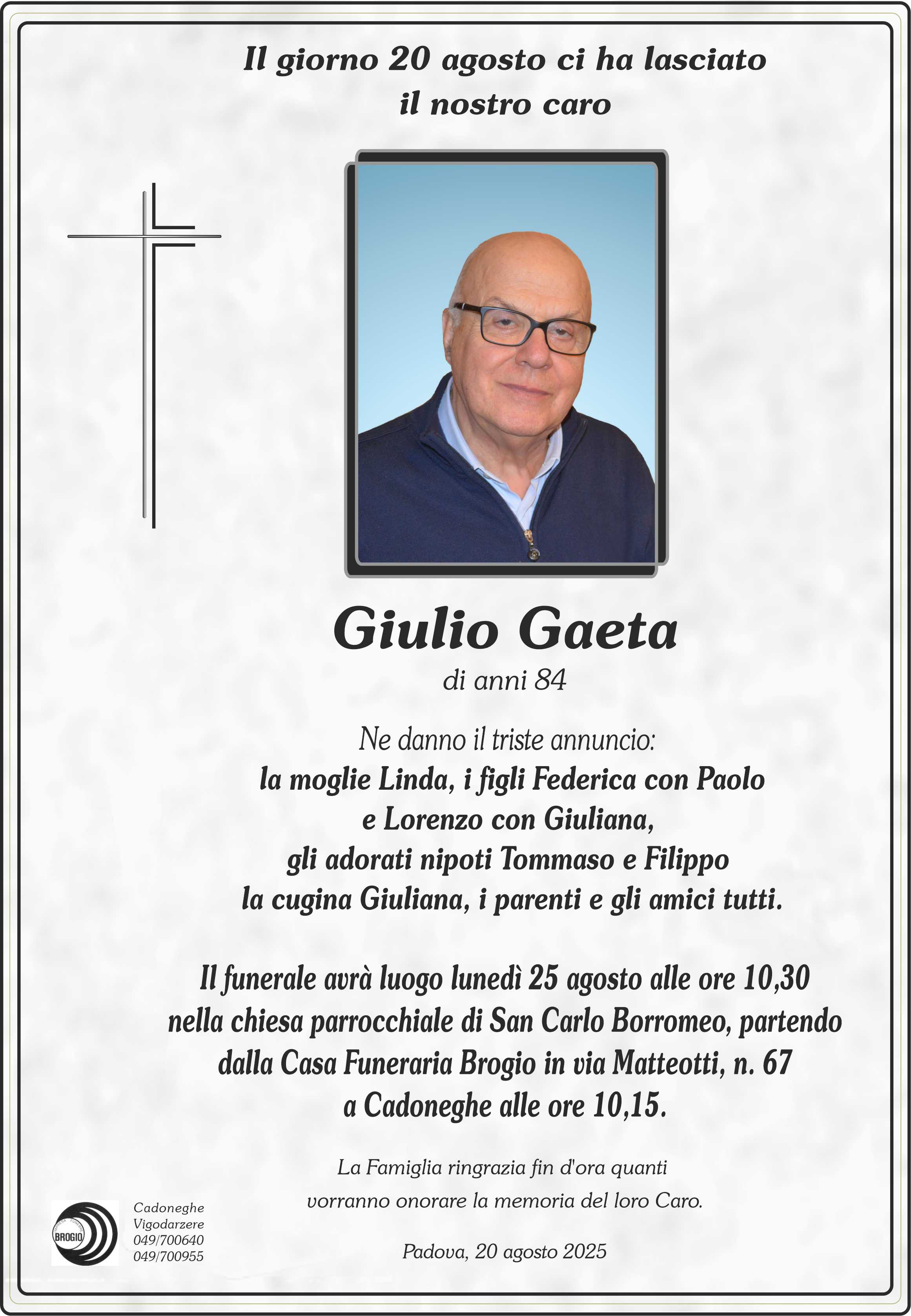 Annuncio famiglia