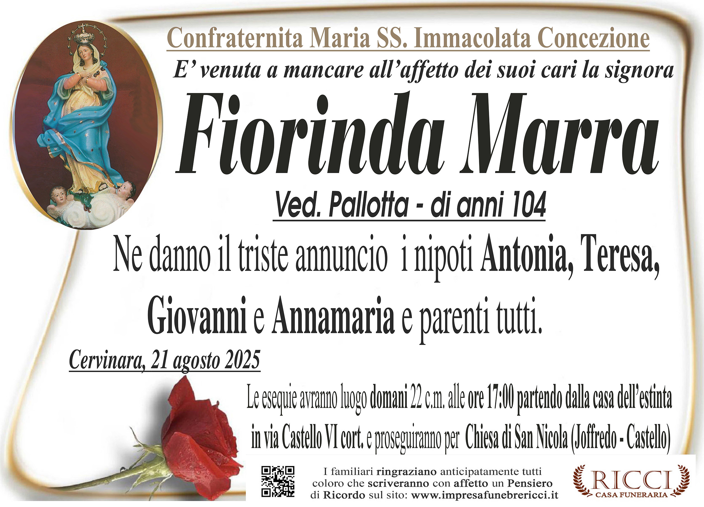Annuncio famiglia
