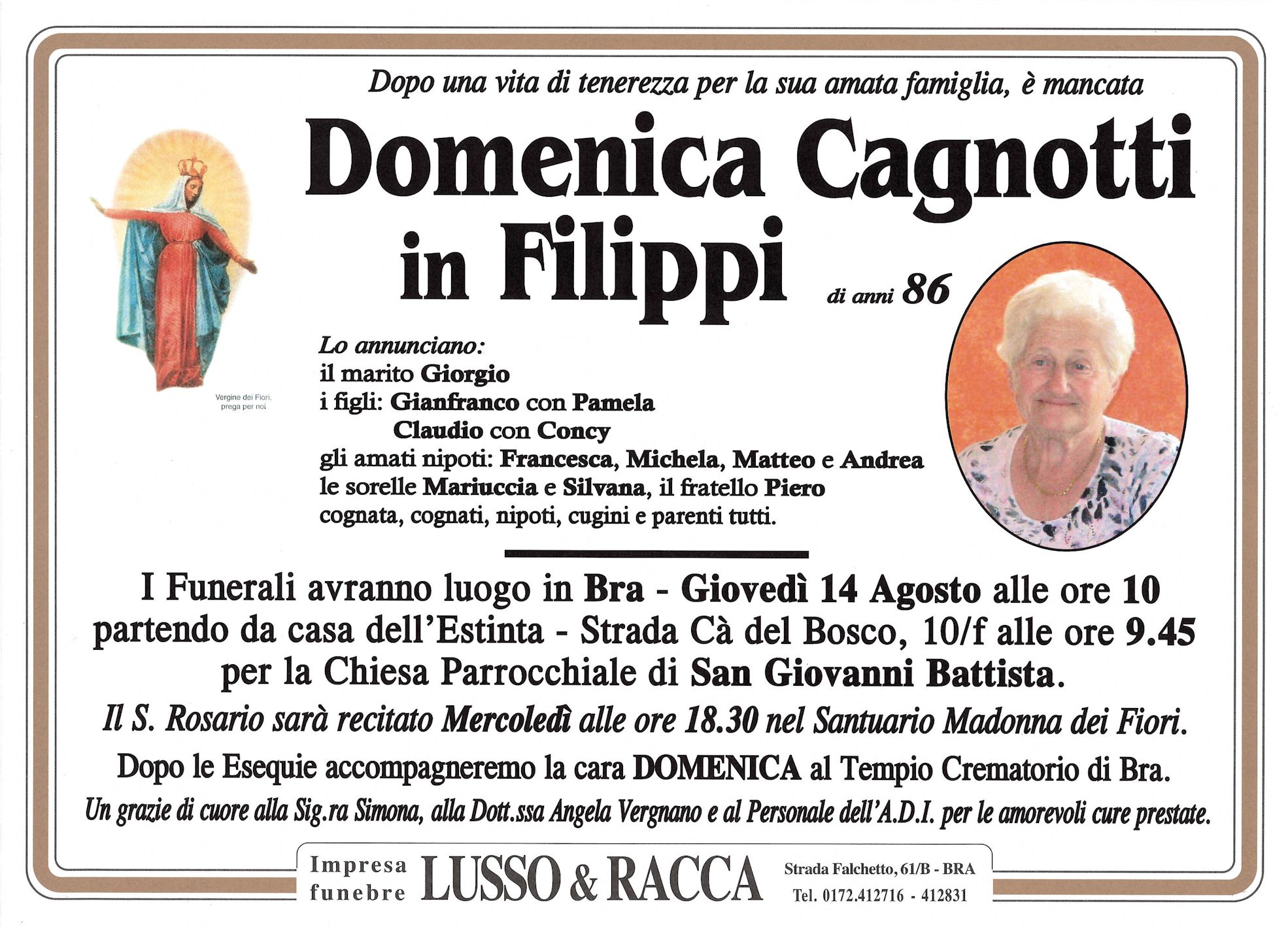 Annuncio famiglia