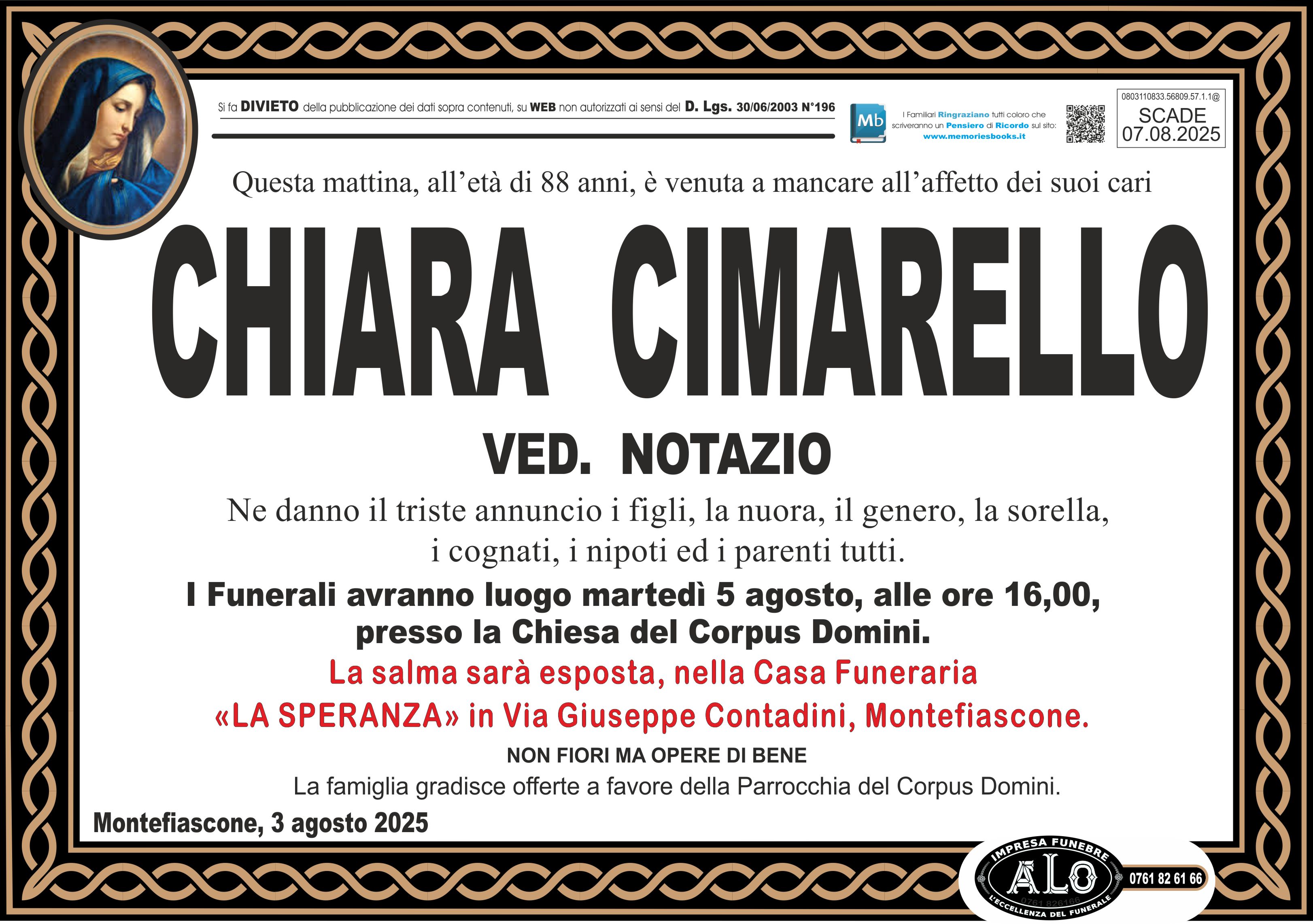 Annuncio famiglia