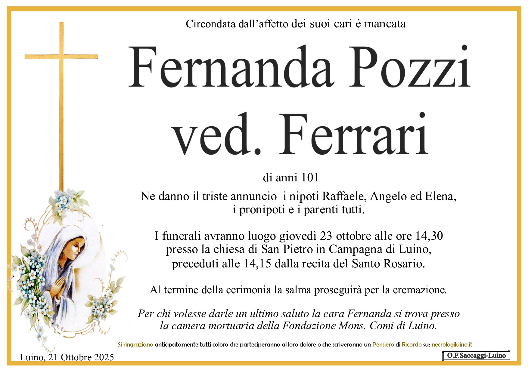 Annuncio famiglia