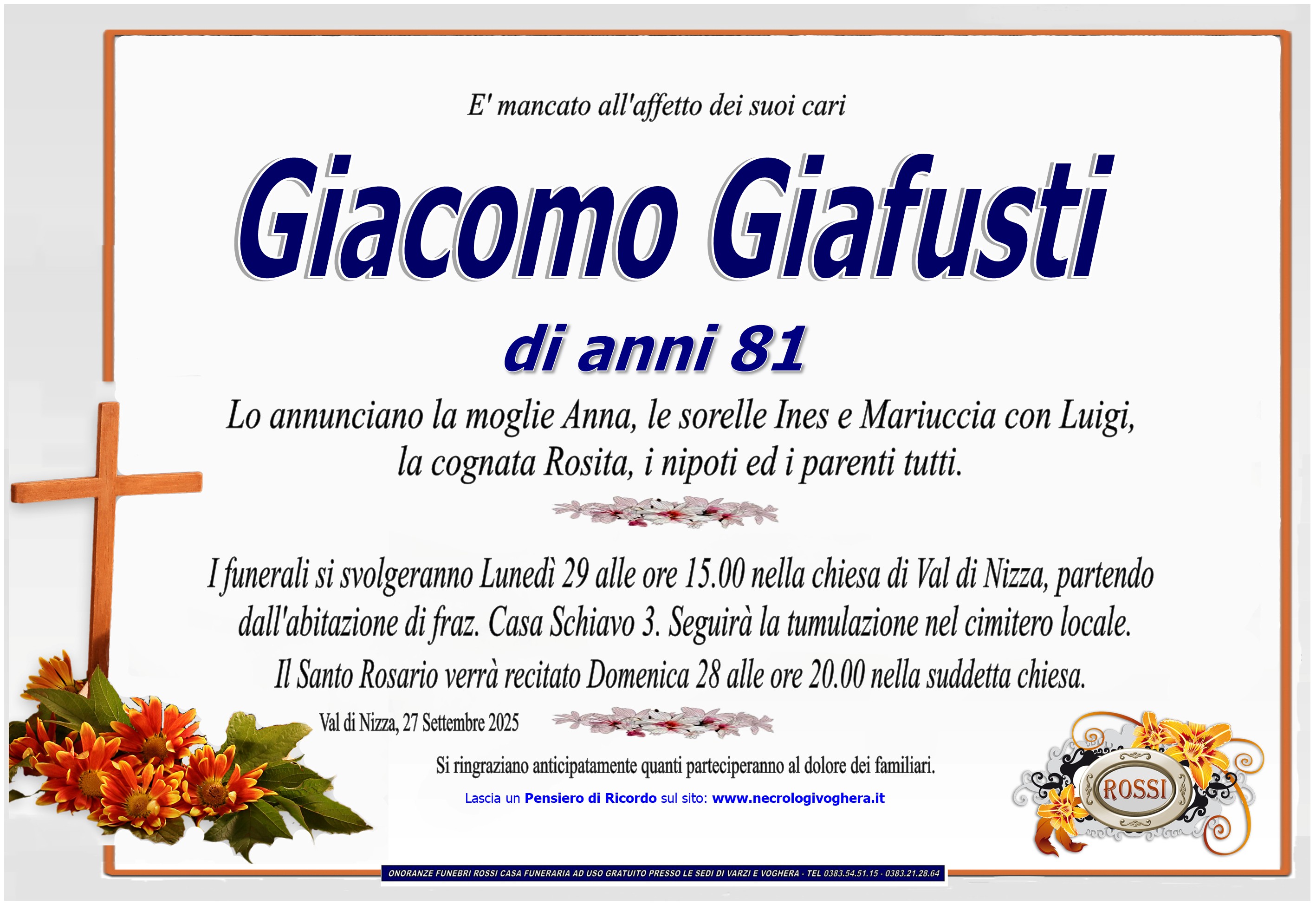 Annuncio famiglia