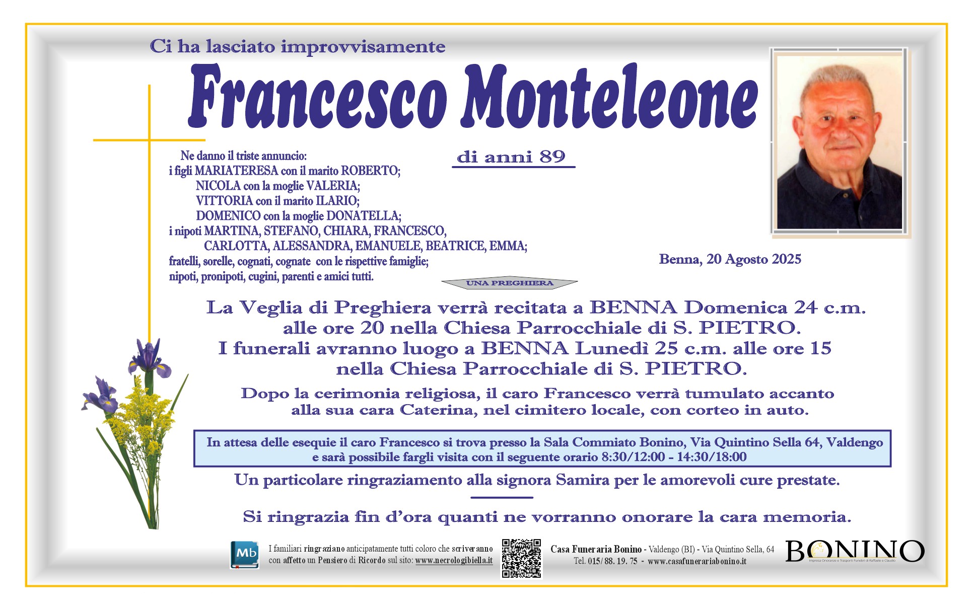 Annuncio famiglia
