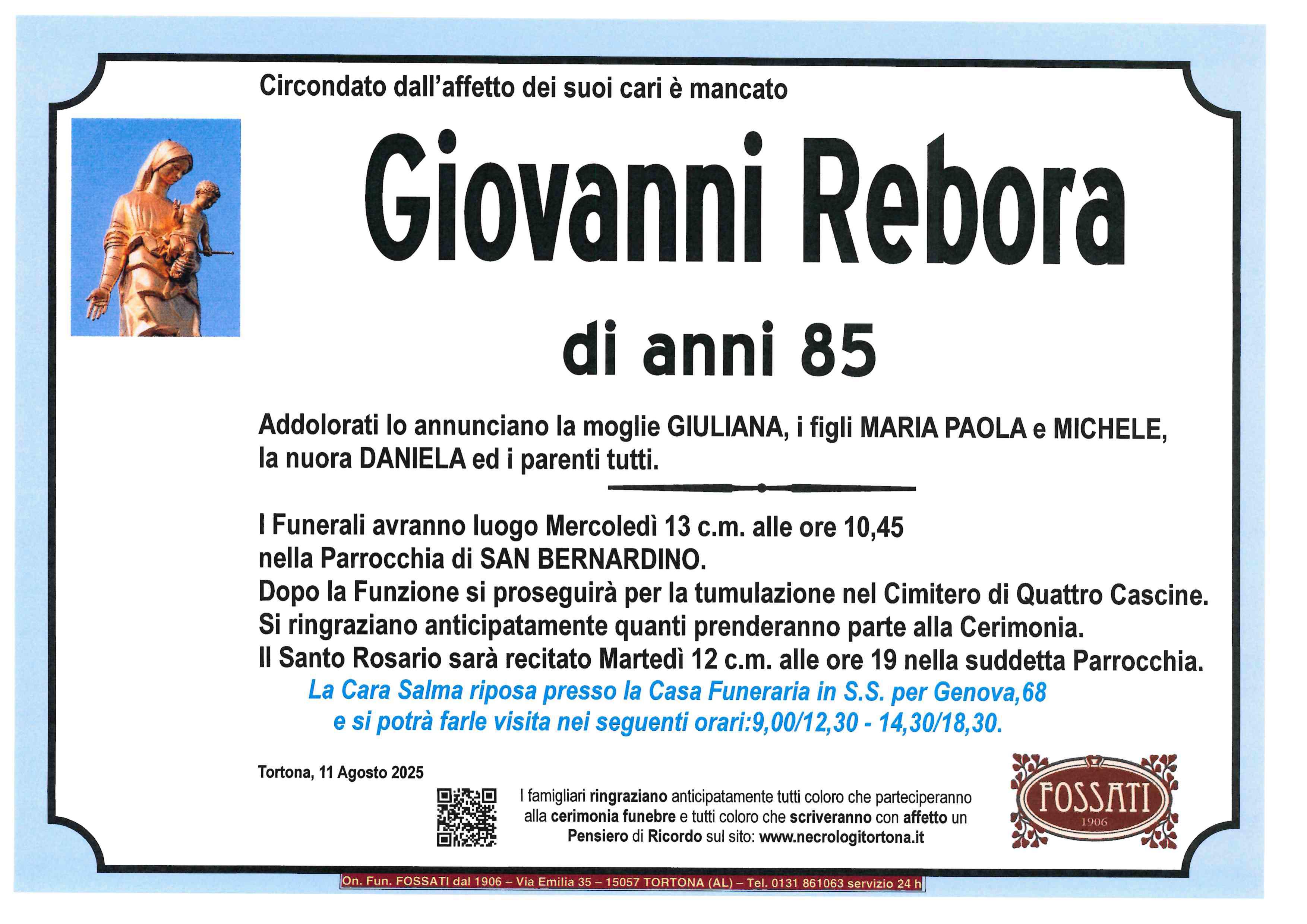 Annuncio famiglia