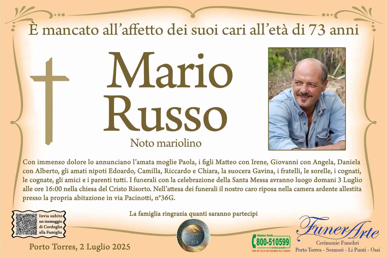 Annuncio famiglia