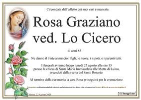 Rosa Graziano Ved. Lo Cicero (VA)
